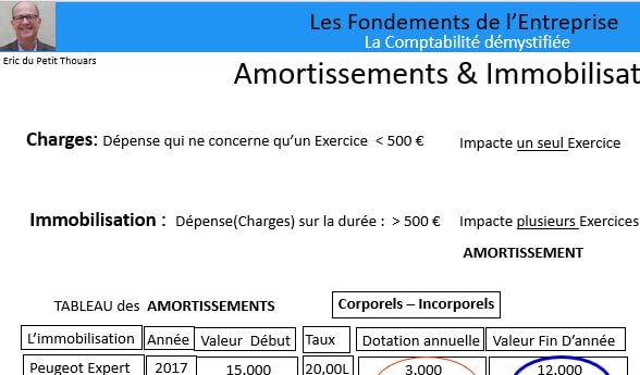 LA COMPTABILITÉ DÉMYSTIFIÉE 5 Amortissement et Immobilier