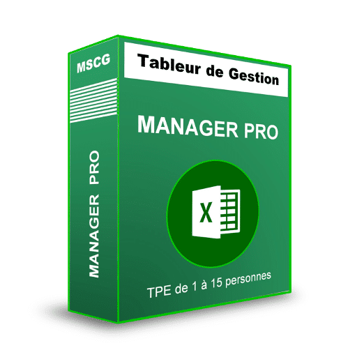 MANAGEUR MSCG PRO 3 Tableur de gestion Méthode Simplifiée de Comptabilité et de Gestion par gérer ma petite entreprise